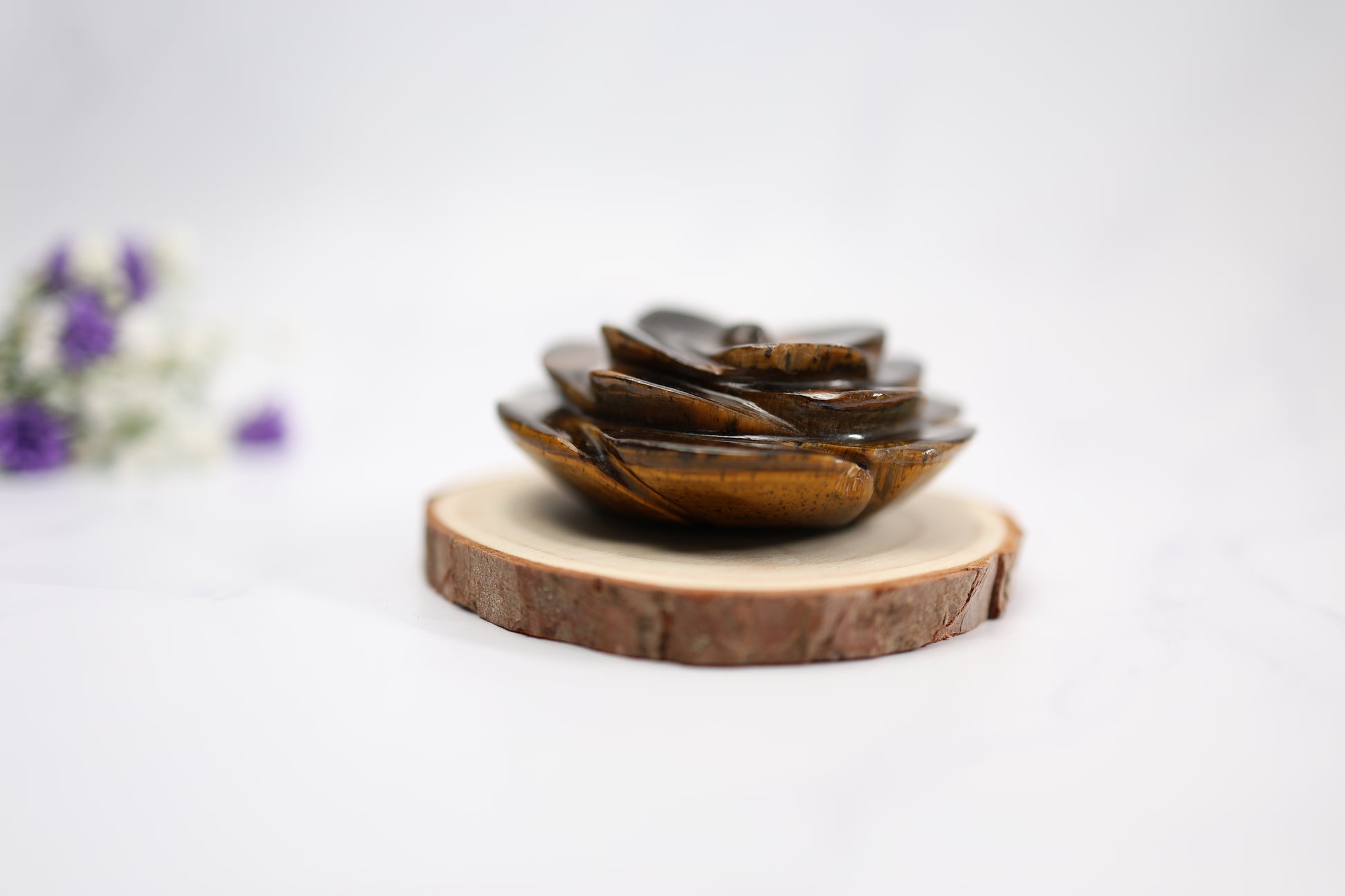 Tiger Eye Stone Flower