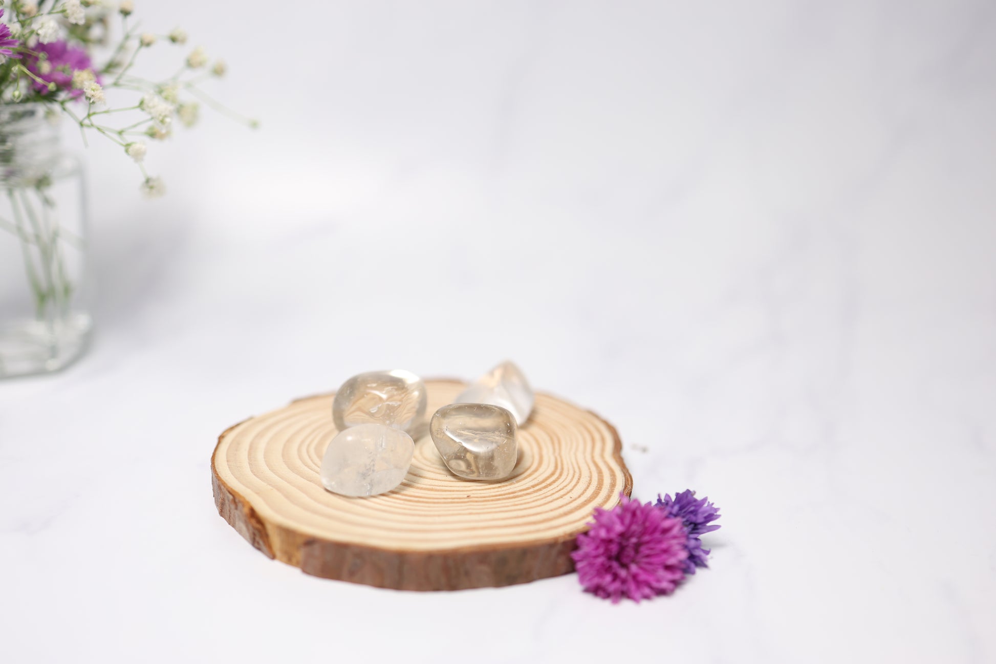 Clear Quartz Tumbles (5 pcs.)