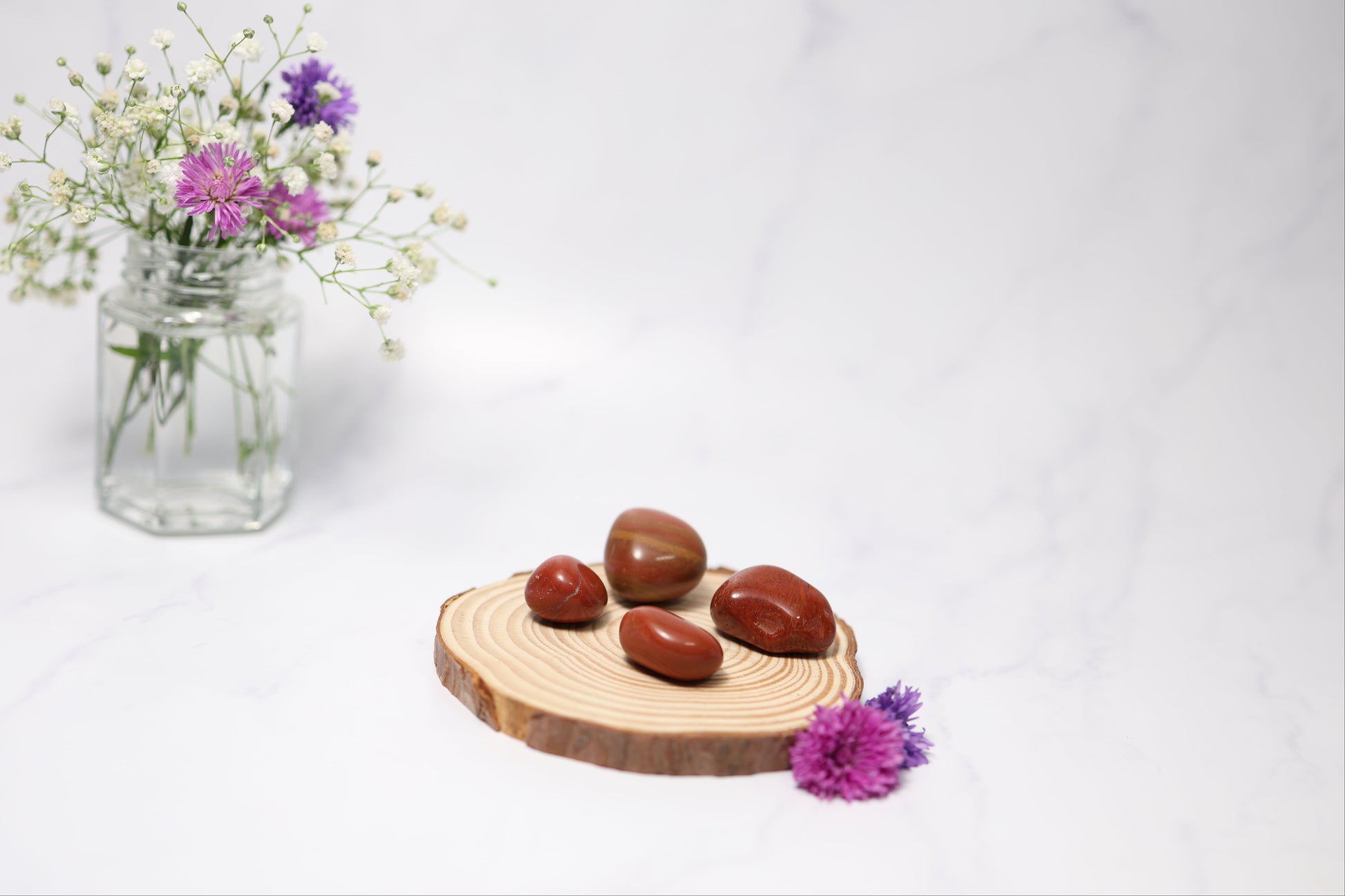 Red Jasper Tumbles (5 pcs.)