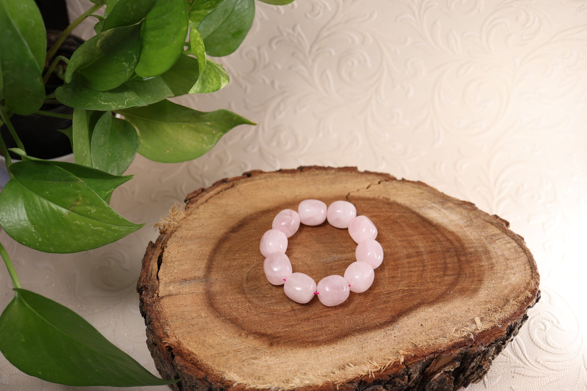 Rose Quartz Tumbled Bracelets