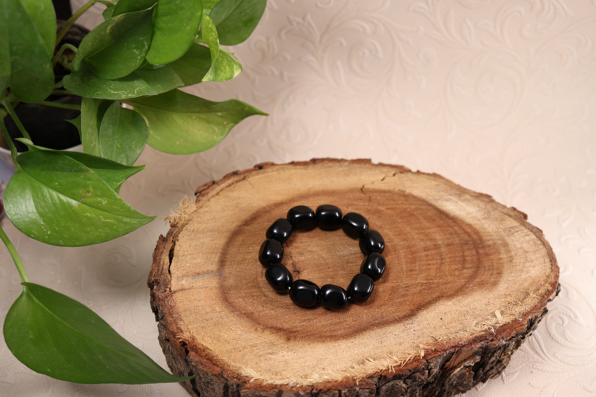 Black Obsidian Tumbled Bracelets