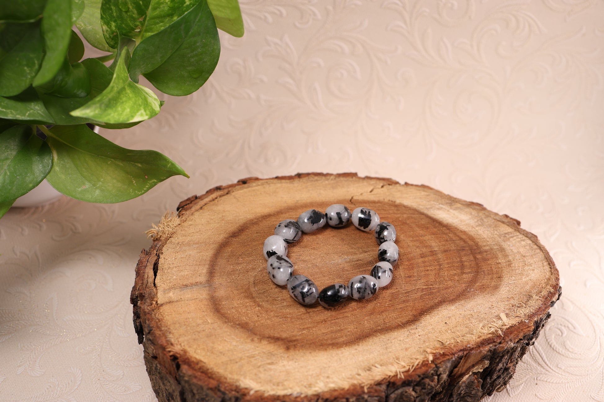 Black Rutile Tumbled Bracelets