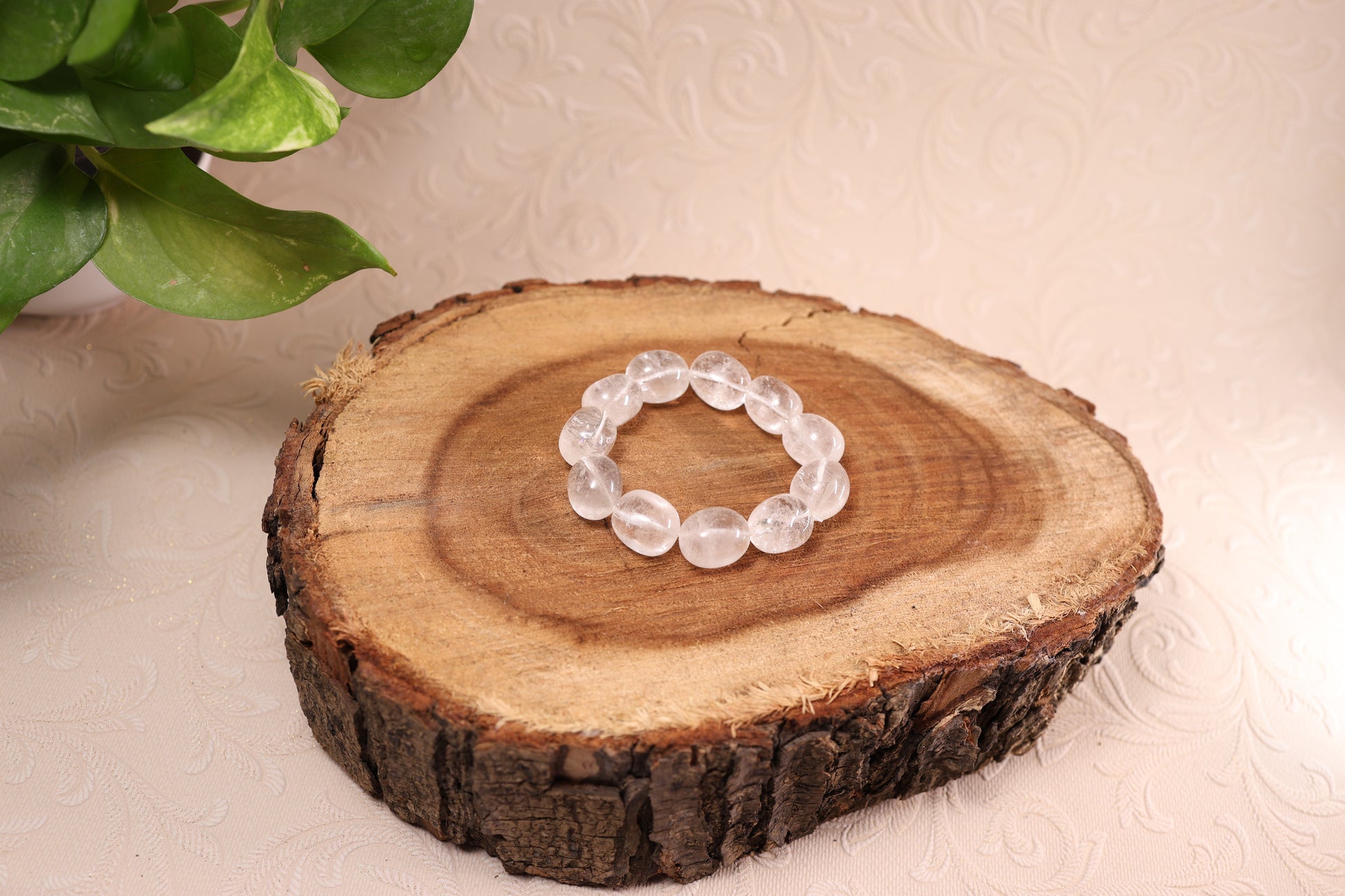 Clear Quartz Tumbled Bracelets