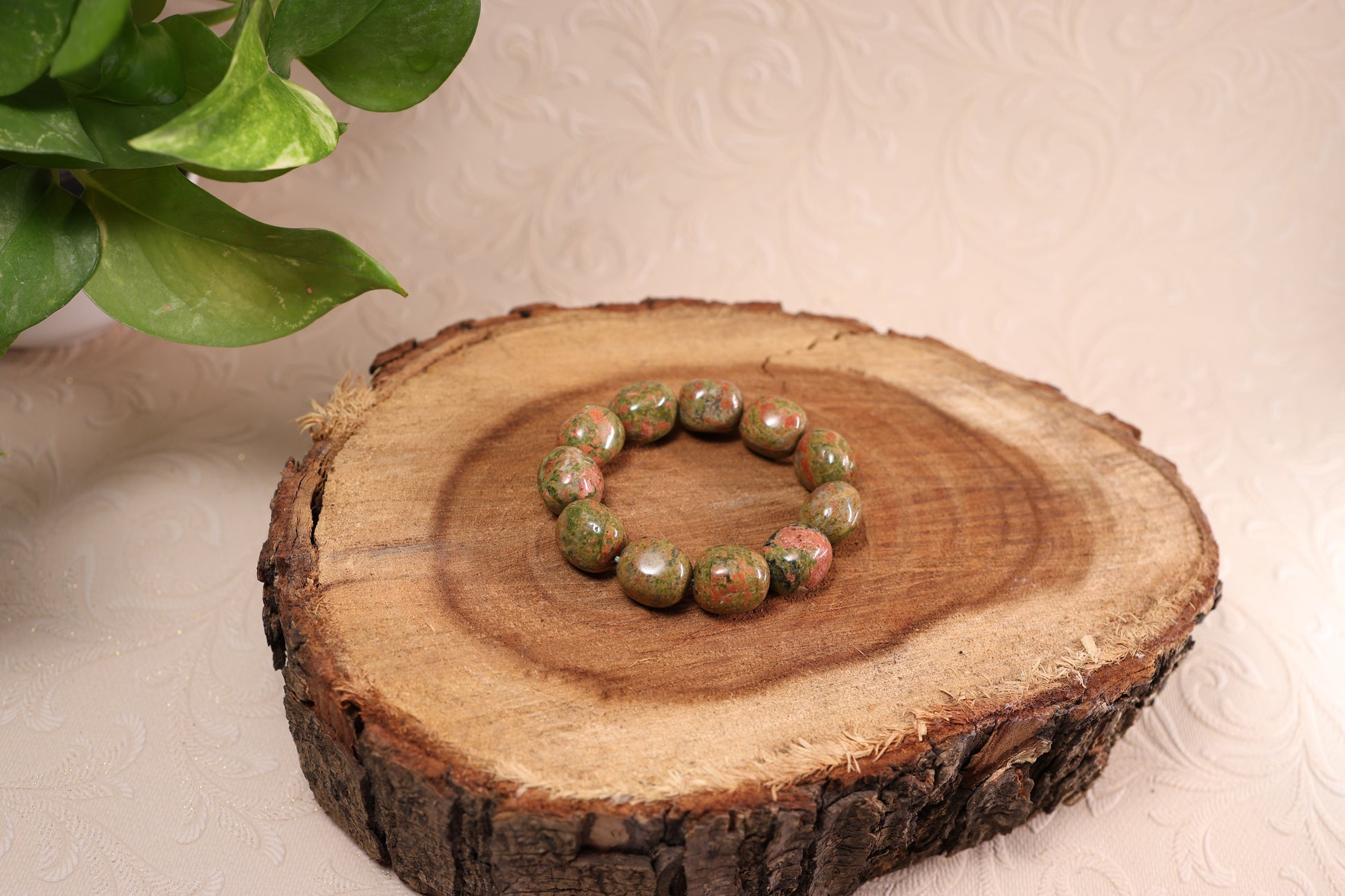 Unakite Tumbled Bracelets