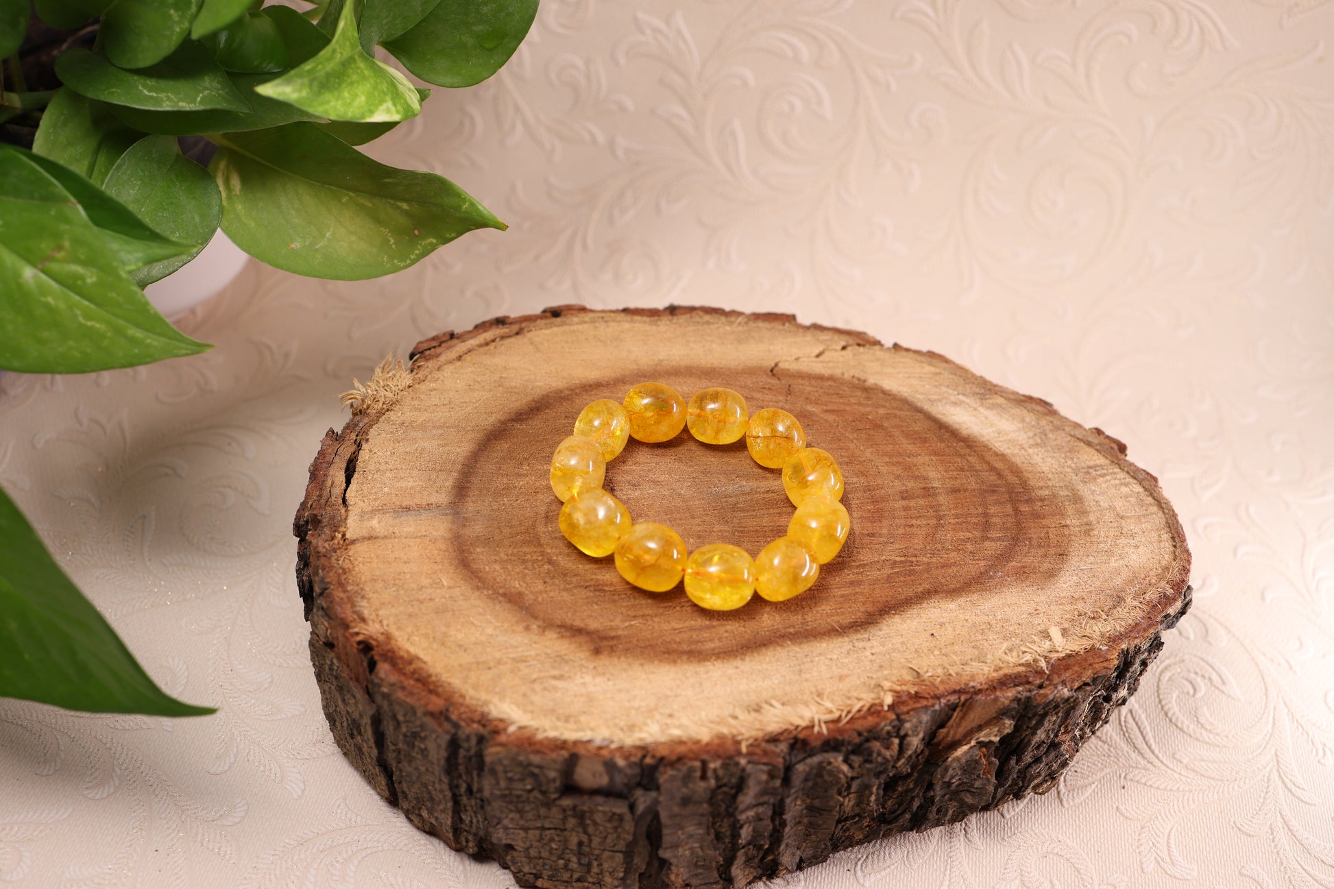 Yellow Citrine Tumbled Bracelets