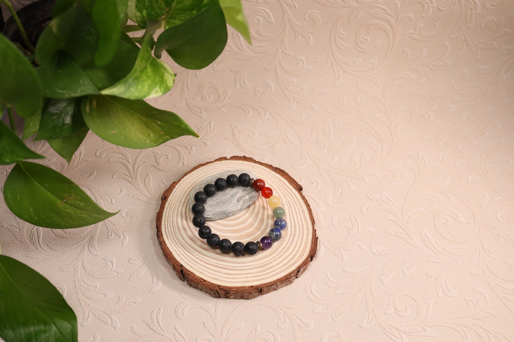 Lava 7 Chakra Bracelet