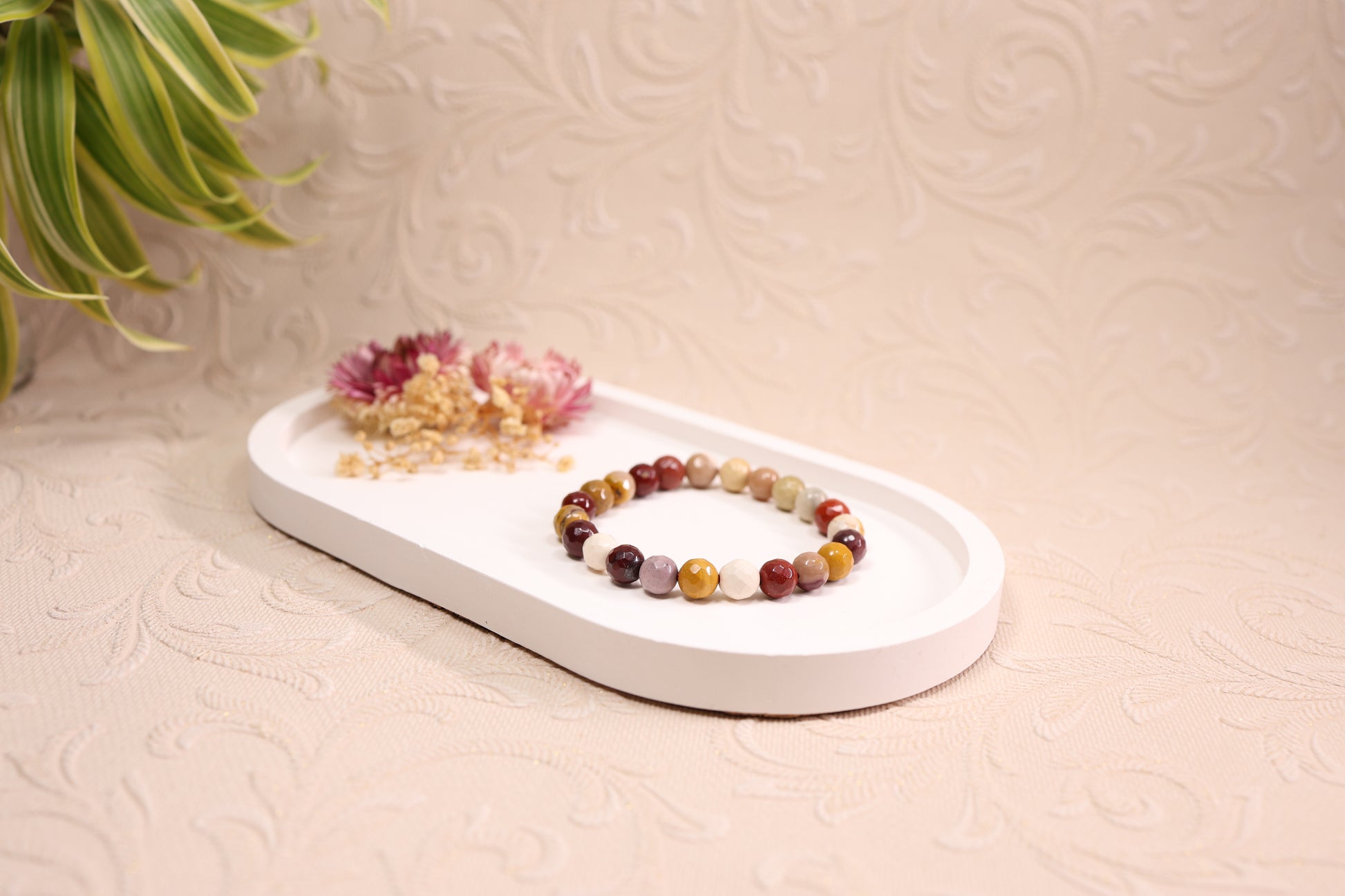 Mookaite Jasper Diamond Cut Bracelets