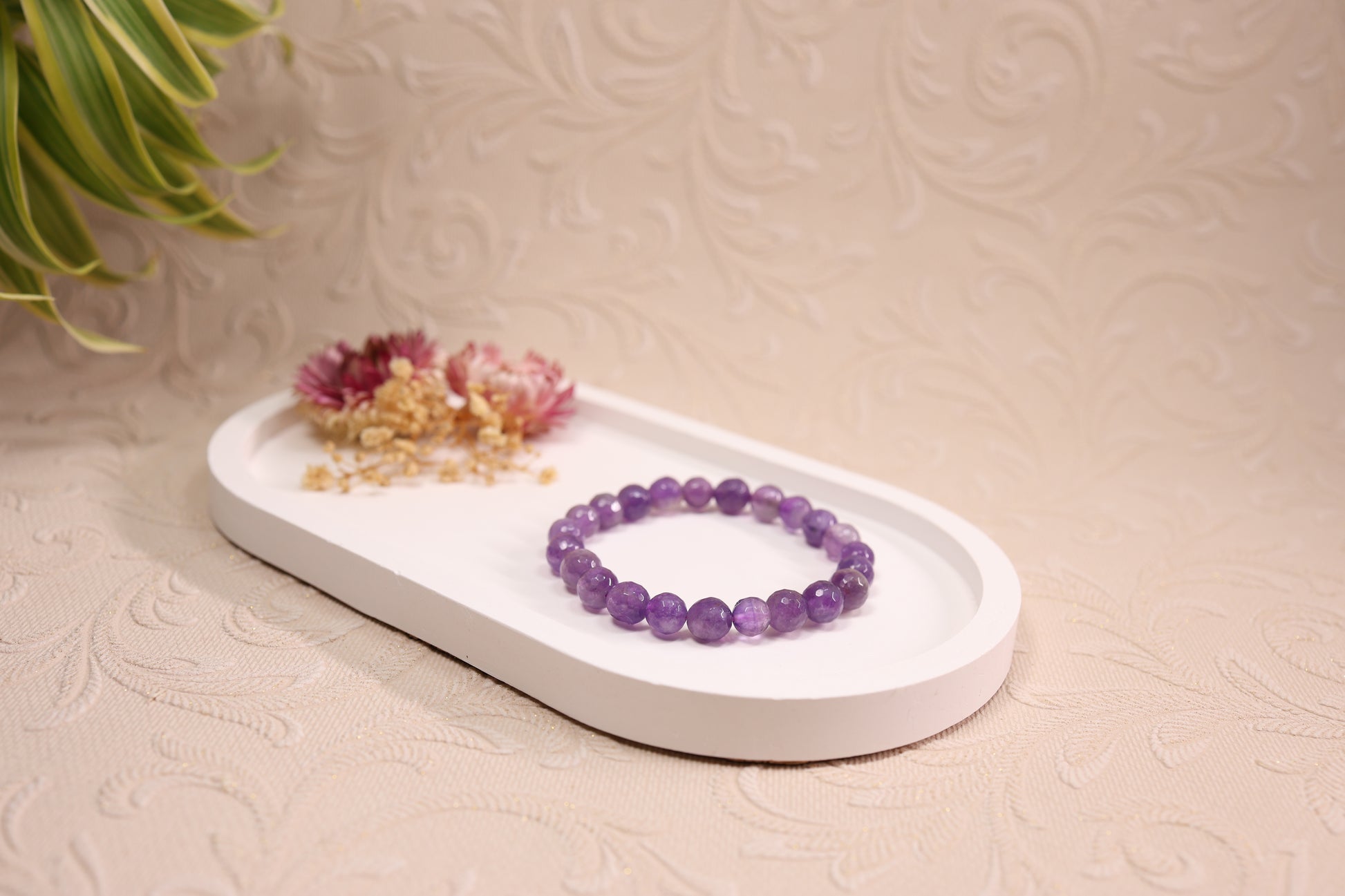 Amethyst Diamond Cut Bracelets
