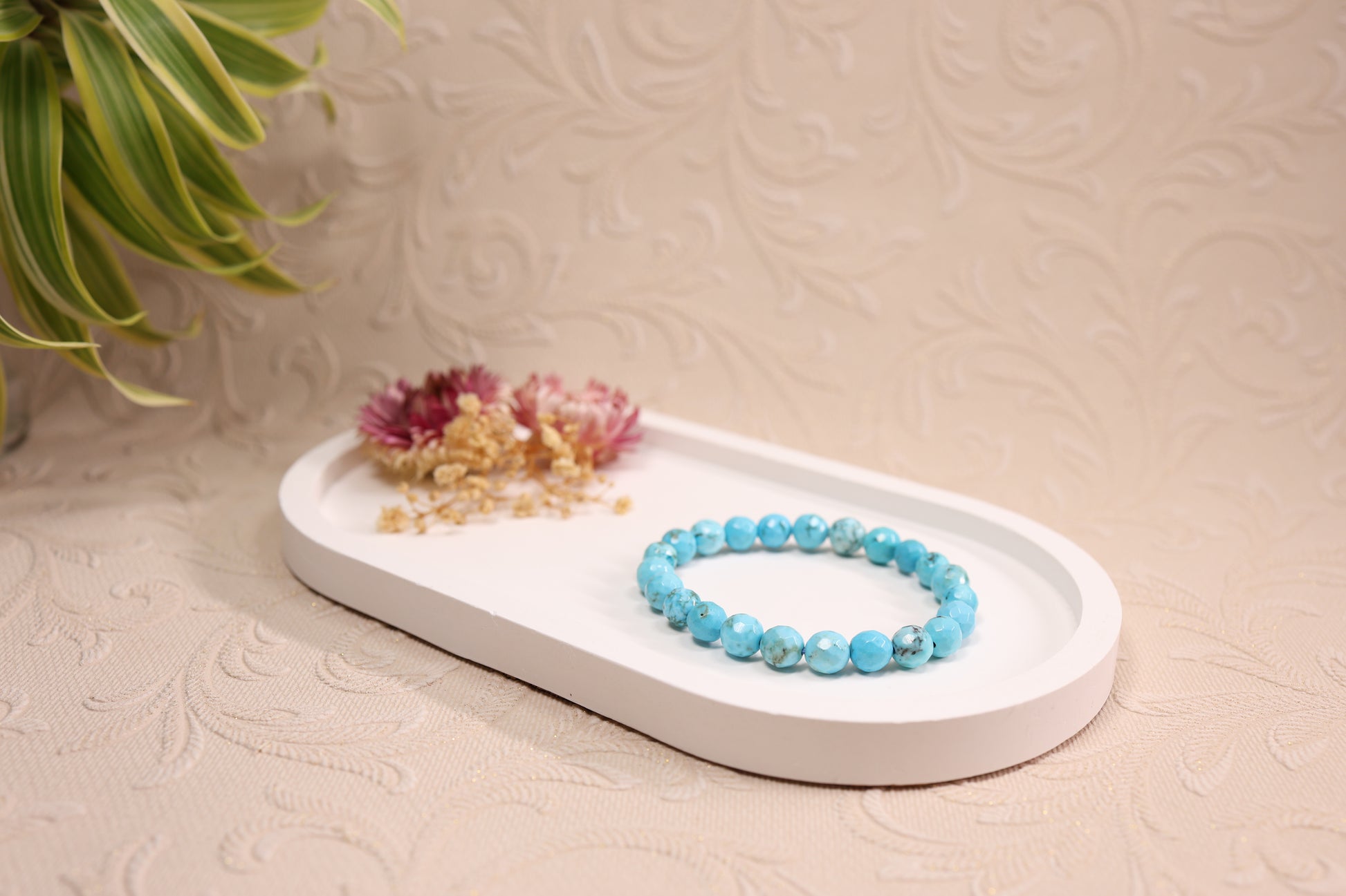 Turquoise Diamond Cut Bracelets