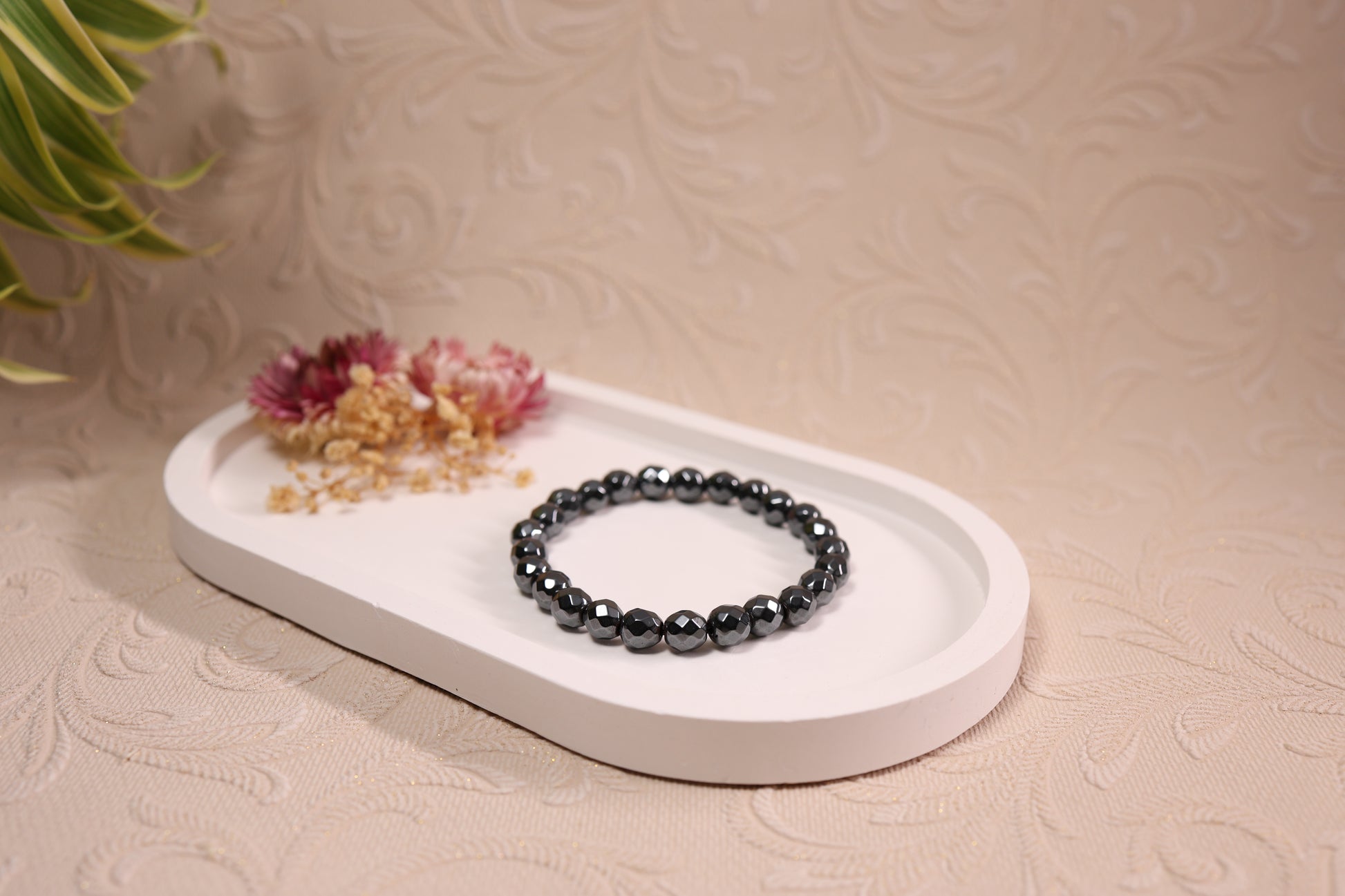 Haematite Diamond Cut Bracelets
