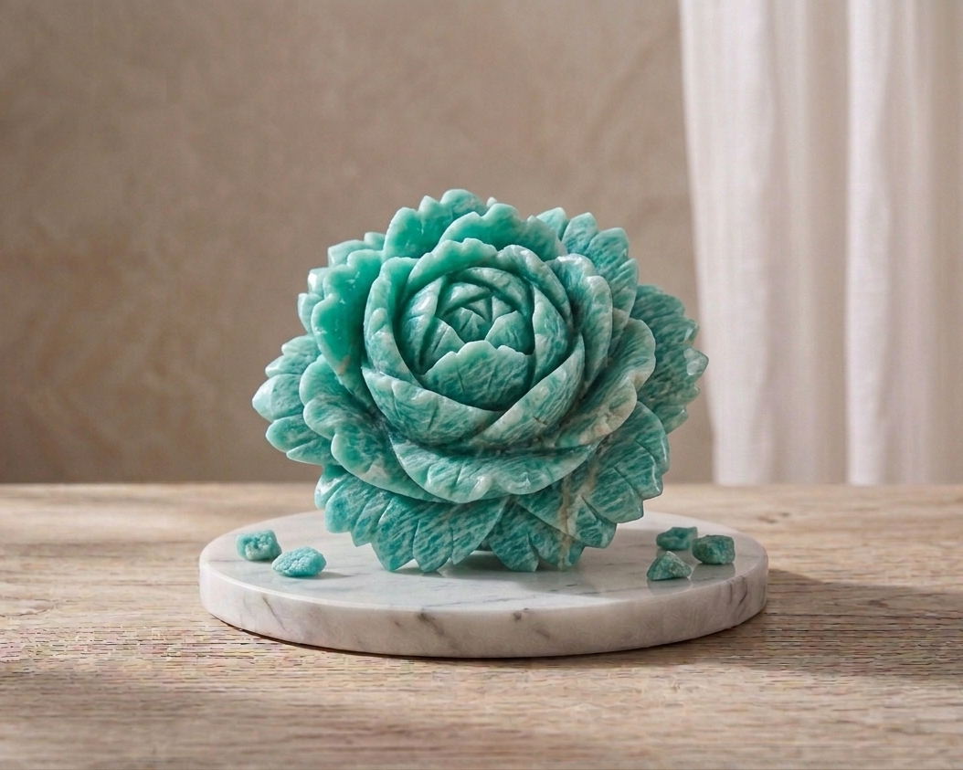 Amazonite Stone Flower