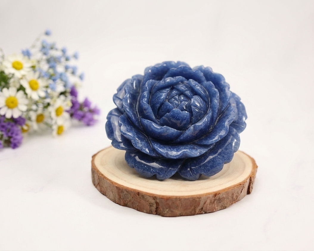 Lapiz Lazuli Stone Flower