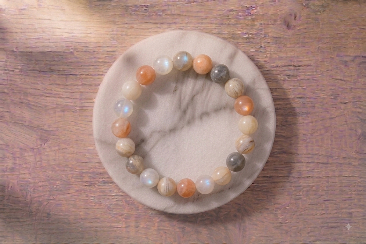 Natural Multi Moonstone Bracelets