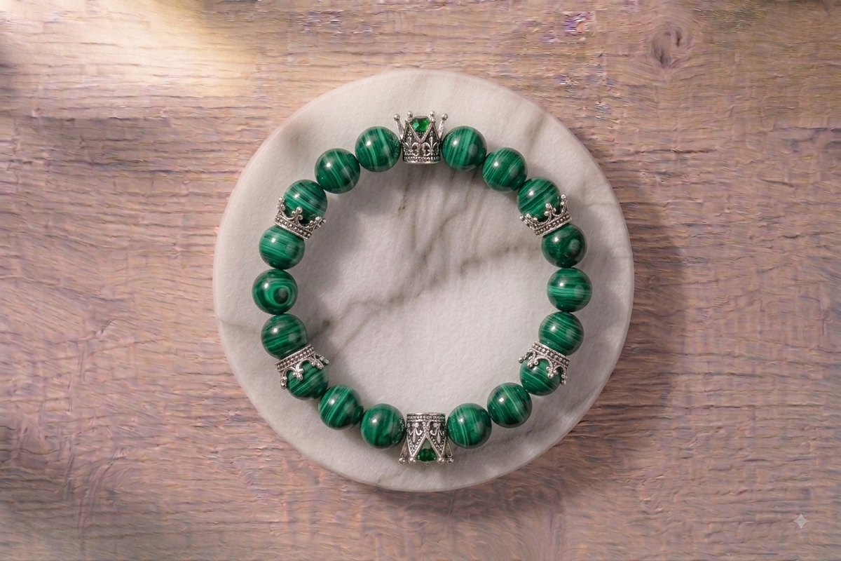 Malachite Crown Bracelets