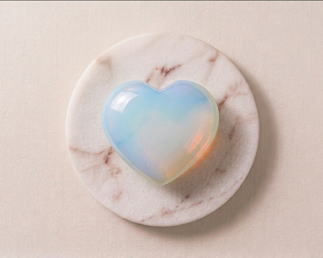 Opal Heart Stone