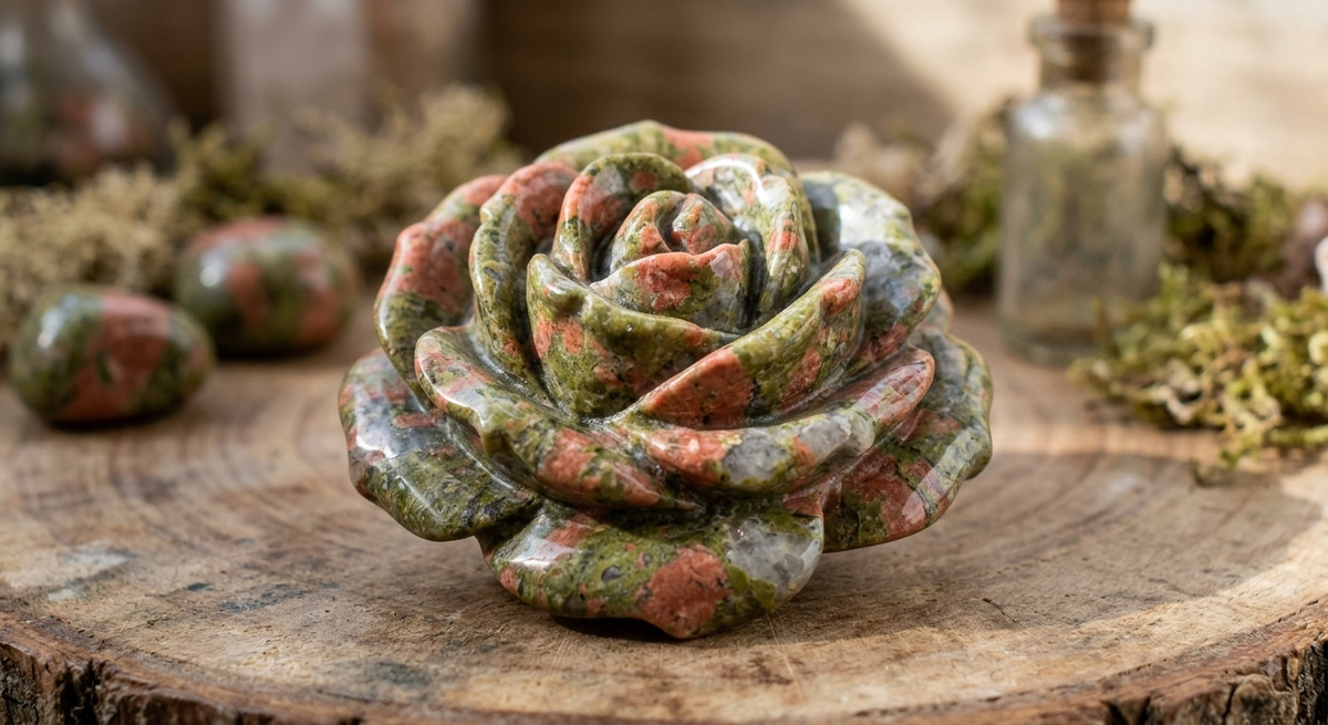 Unakite Stone Flower